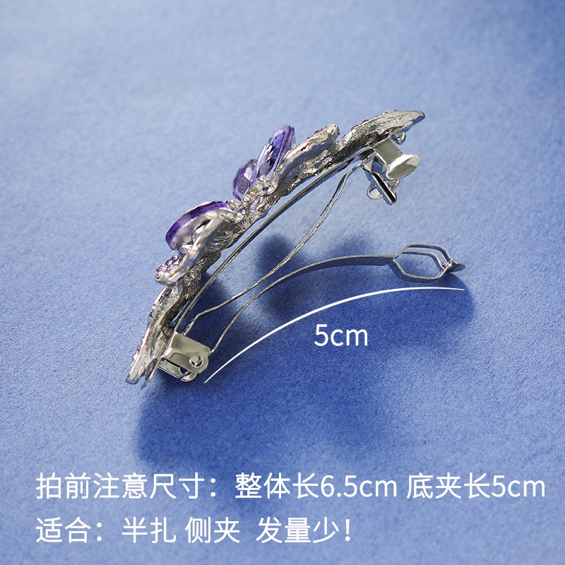 Kẹp Tóc Đính Đá Hình Hoa Bướm Phong Cách Thời Trang Hàn Quốc