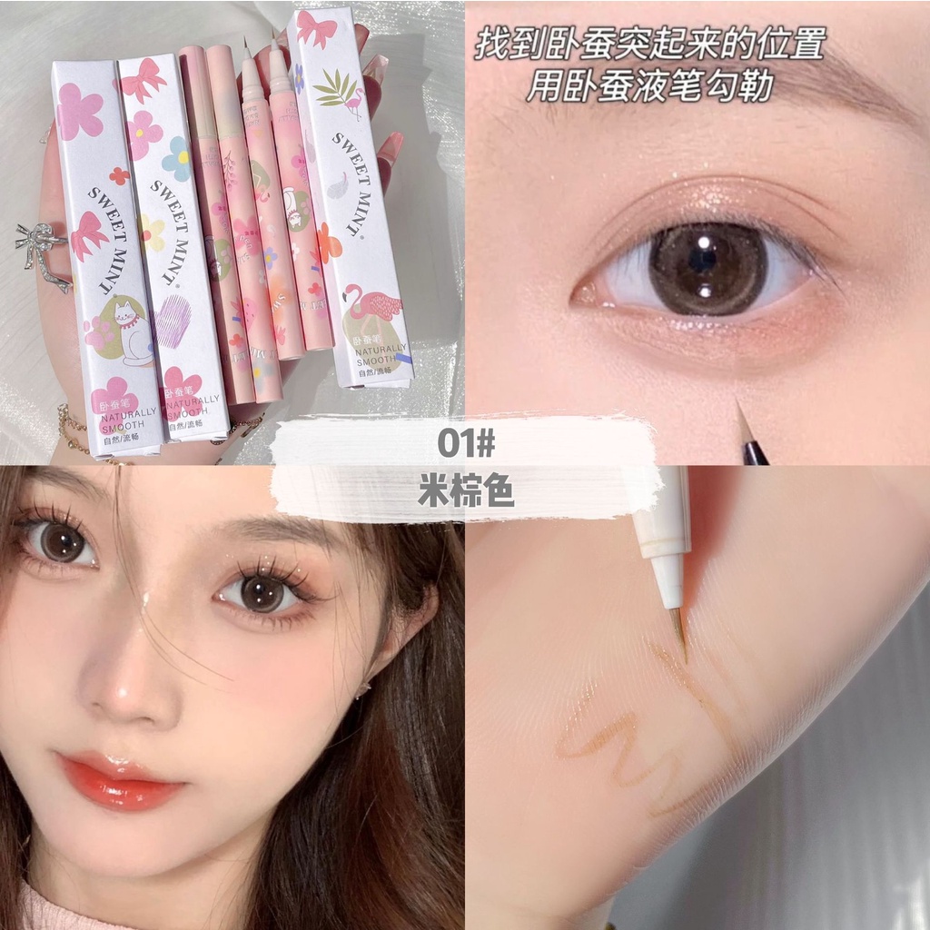 Bút Kẻ Mắt Dạng Lỏng Làm Sáng Và Nổi Bật Đường Viền Mắt Mau Khô Chống Thấm Nước Và Không Nhòe