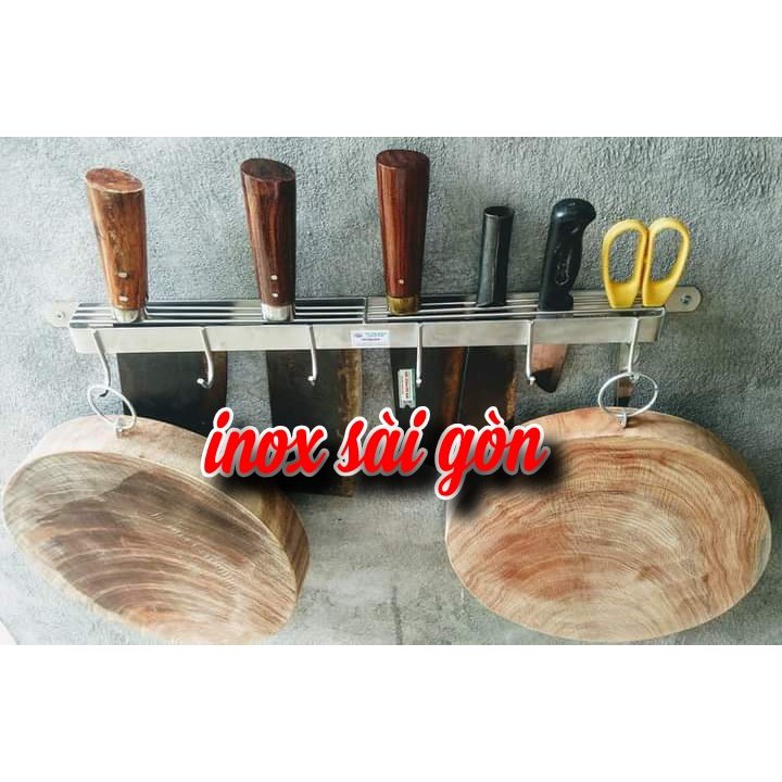 Kệ để dao thớt inox (dài 55cm)