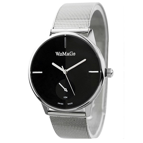 Đồng hồ Quartz Unisex bằng thép không gỉ, kiểu dáng cổ điển cho nữ | BigBuy360 - bigbuy360.vn