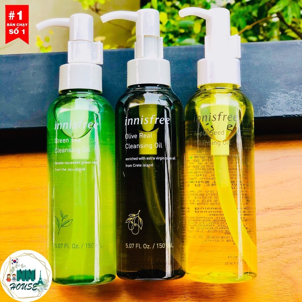 Dầu Tẩy trang Innisfree Olive Real Cleansing Oil – 150ml – dưỡng ẩm dành cho da khô – NN HOUSE