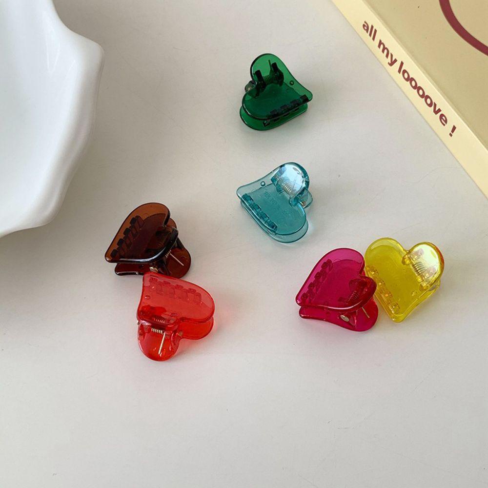 Trâm Cài Tóc Hình Trái Tim Bằng Acrylic Dễ Thương