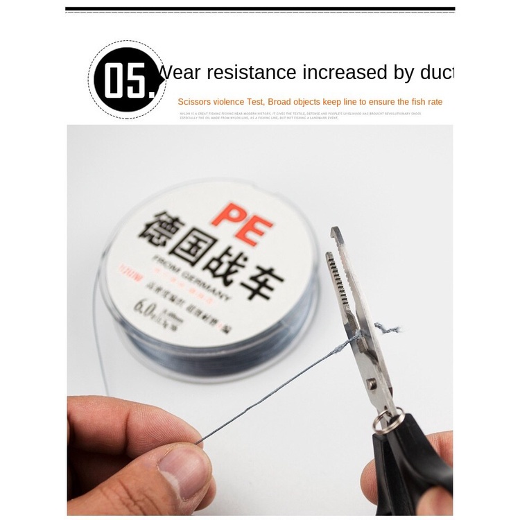 Cuộn Dây Câu Cá Bện 4 Sợi PE Dài 100M Siêu Mịn Chống Mài Mòn