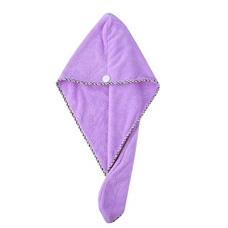 Khăn ủ tóc, khăn quấn tóc sợi microfiber siêu thấm,lau khô siêu tốc(giao màu ngẫu nhiên)