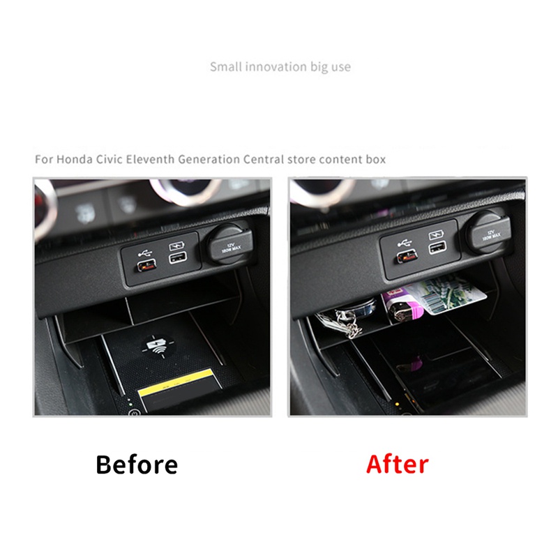 Khay Đựng Đồ Dùng Gắn Hộp Tỳ Tay Xe Hơi Honda Civic 11Th 2022