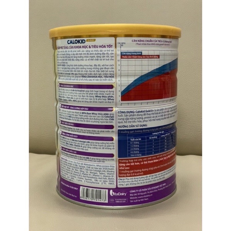 Sữa CALOKID 0+ lon 900g