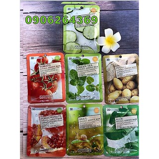 Mặt nạ 3D FOODAHOLIC Hàn Quốc (bịch 10 miếng)