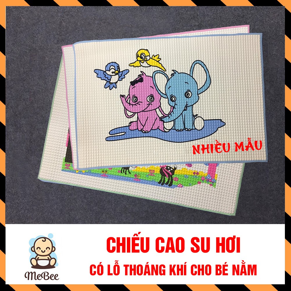 Chiếu cao su hơi chống thấm, thông thoáng cho bé (60x90cm)- Nhiều mẫu