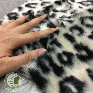 Thảm lông xù da báo 1,6m x 2m