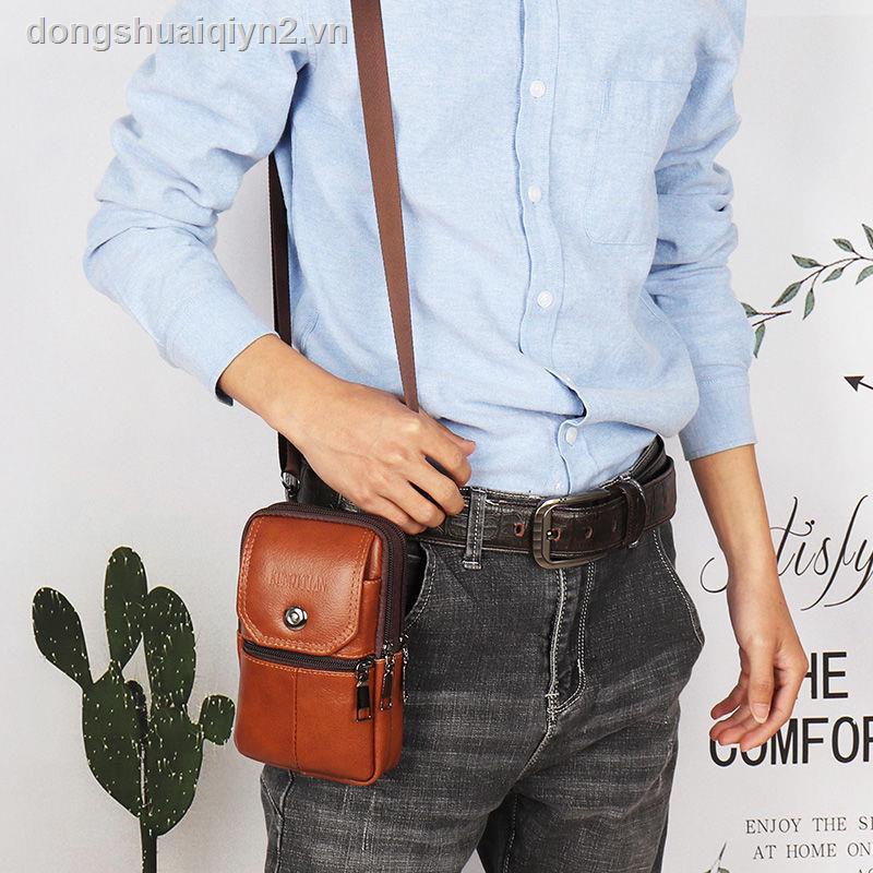 Mới Túi Da Bò Đeo Hông Đựng Điện Thoại Chống Nước Chống Mồ Hôi Đa Năng Cho Nam | BigBuy360 - bigbuy360.vn