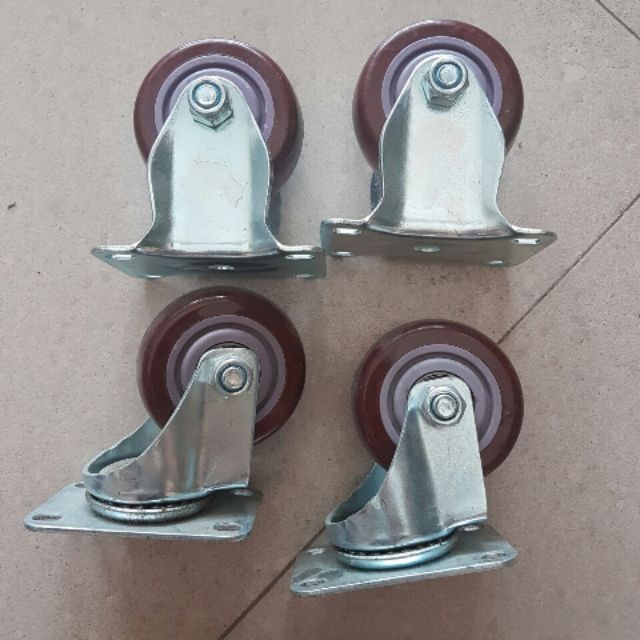 Bộ 4 bánh xe mận đỏ 75