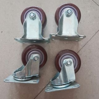 Bộ 4 bánh xe mận đỏ 75