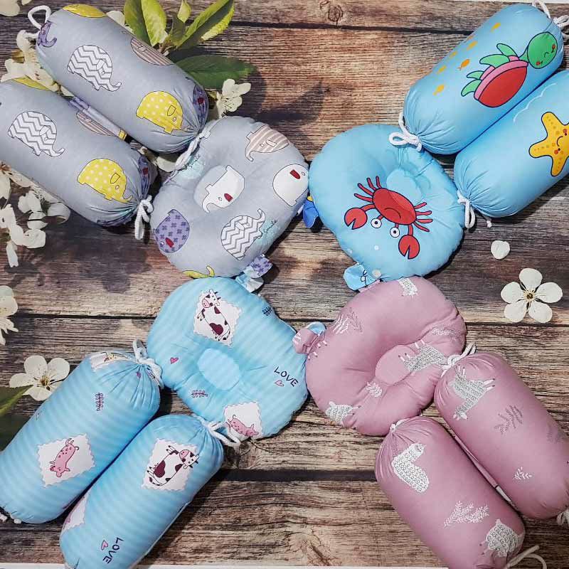 Bộ gối chặn cho trẻ sơ sinh.giao màu ngẫu nhiên