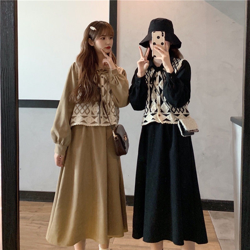 Set Đầm Thời Trang Nữ Phong Cách Retro