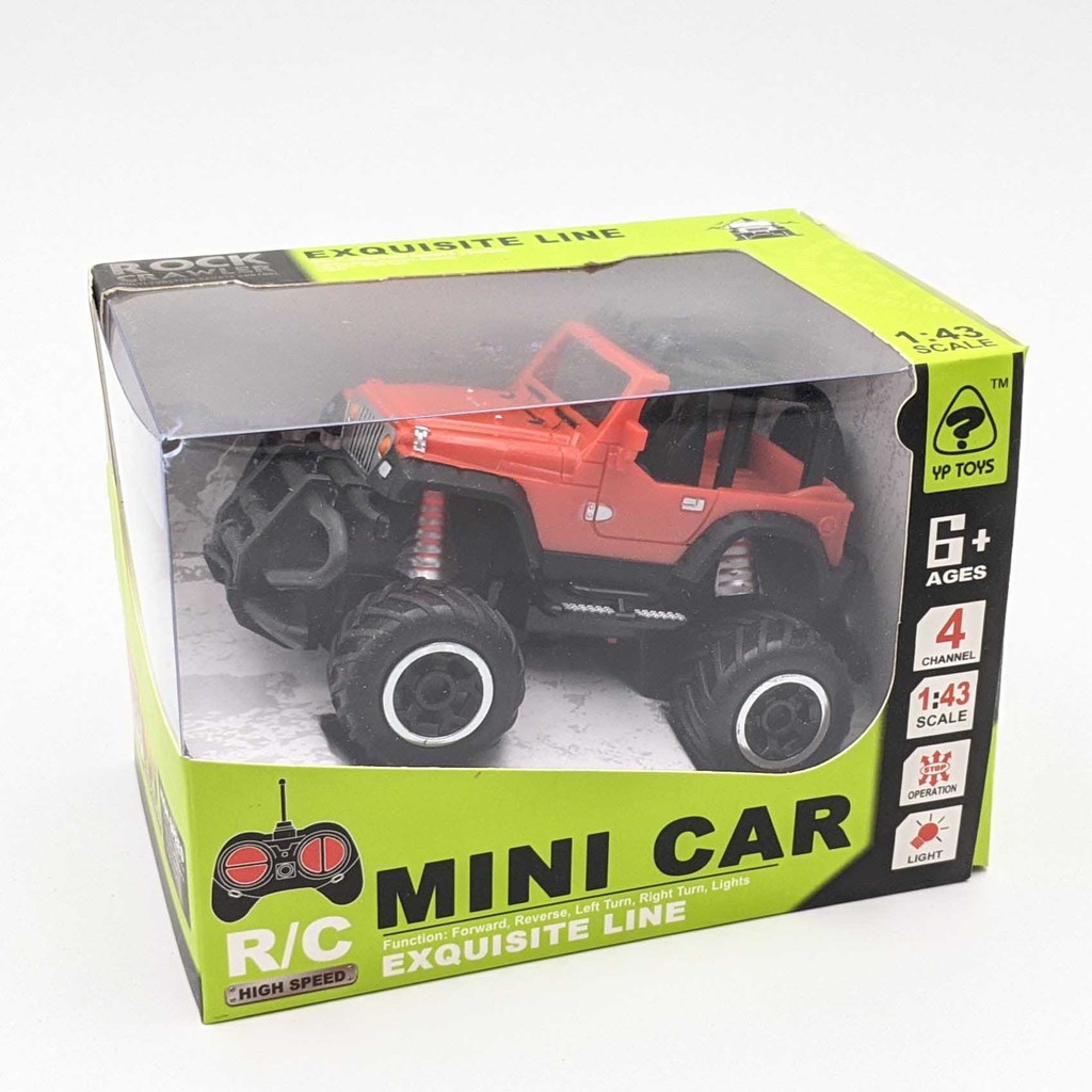 Xe Jeep Mini địa hình điều khiển từ xa - Điều khiển 4 động tác - Tỉ lệ 1:43