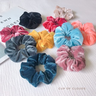 Buộc tóc scrunchies vải nhung