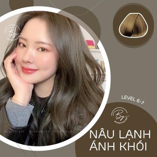 Thuốc nhuộm tóc Nâu lạnh ánh khói không cần dùng Thuốc tẩy tóc của Buddyhairs