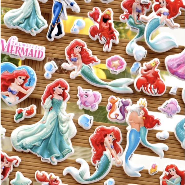 BỘ NHIỀU HÌNH sticker CÔNG CHÚA DISNEY NÀNG TIÊN CÁ HEO PEPPA cho bé GÁI hình dán 3D vừa chơi vừa học phát triển trí tuệ