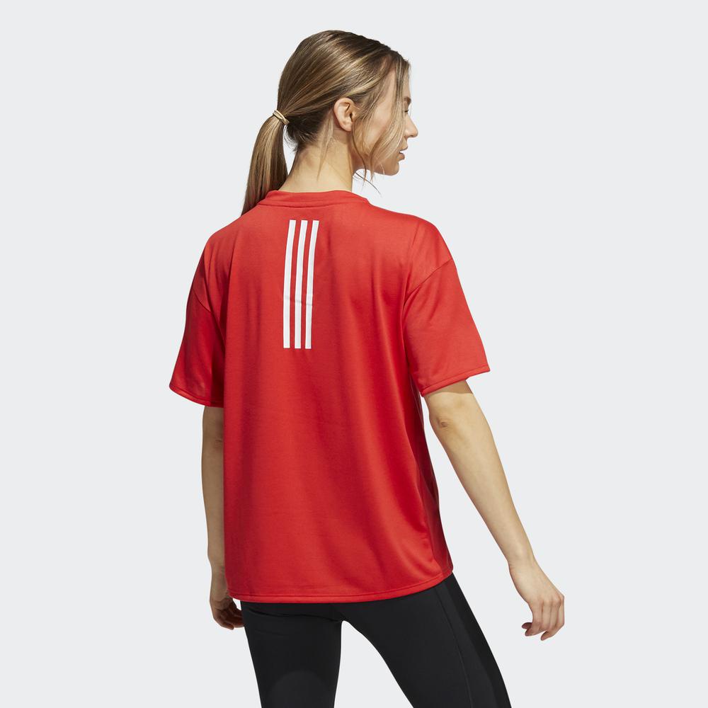 Áo Tee adidas TRAINING Nữ Áo Thun Tập Luyện 3 Sọc AEROREADY Màu đỏ H48951