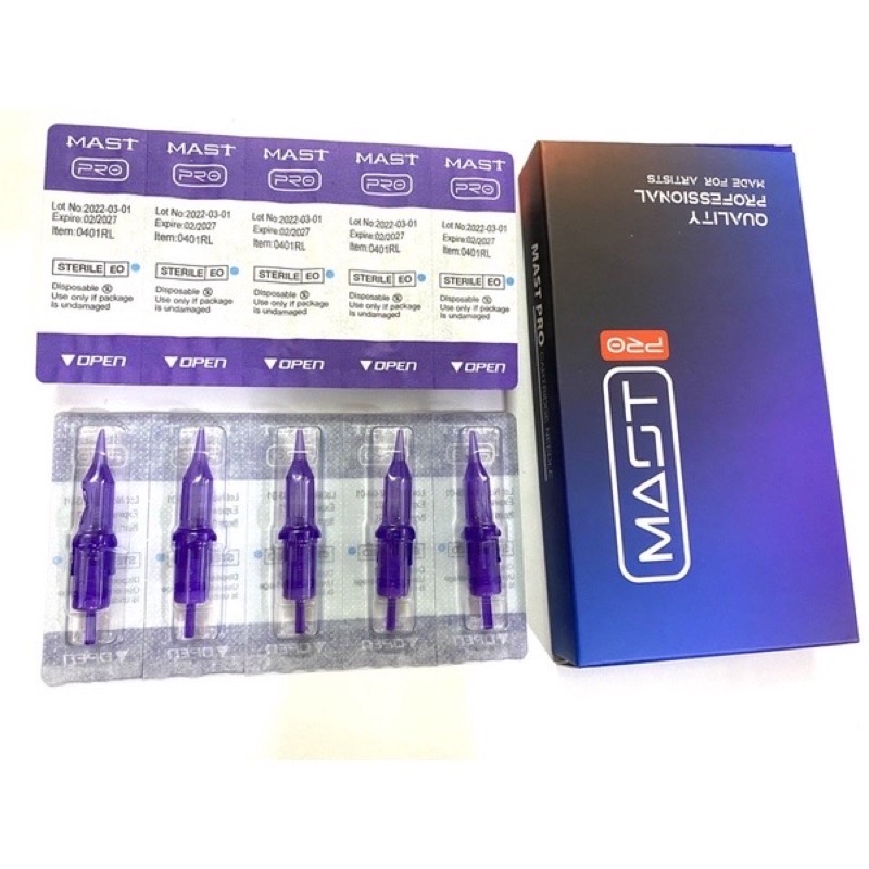 [HỘP 10 KIM ] Kim 1 máy pen mast pro chính hãng ,kim mast tím siêu bén chuyên dùng trong phun xăm