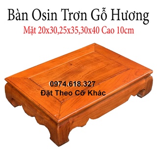 Bàn osin trơn-Bàn trà nhật-Bàn cơm kê vật phẩm cúng cao 10cm