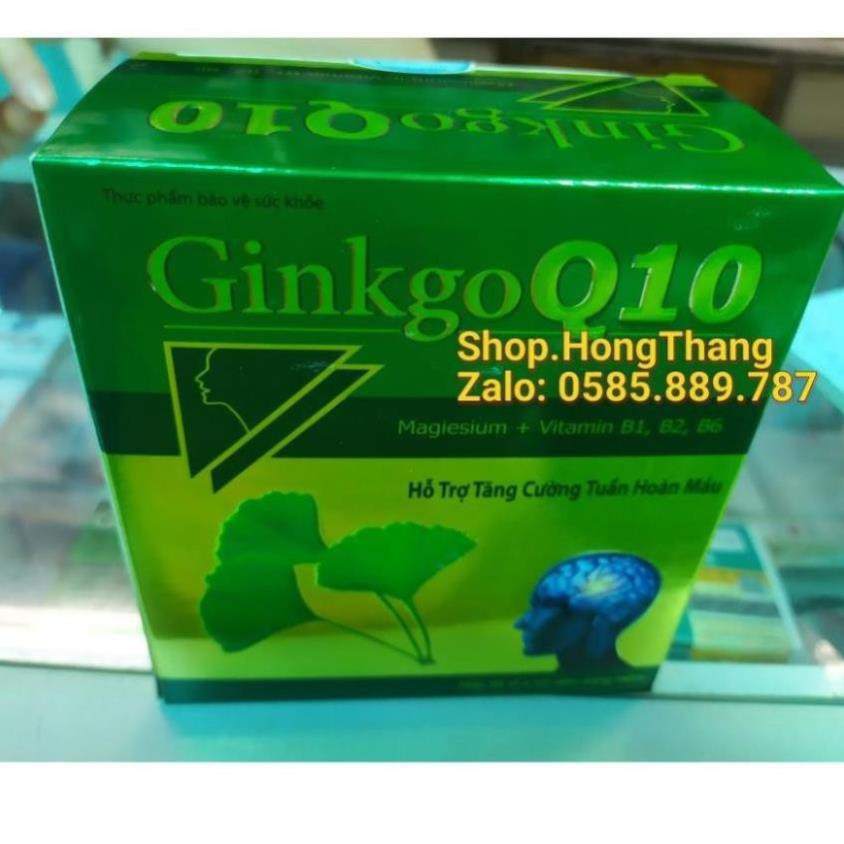 Ginkgo Q10 -Cải thiện trí nhớ và chứng mất ngủ hoạt huyết dương não, đau đầu chóng mặt, ngủ k ngon giấc, trí nhớ kém