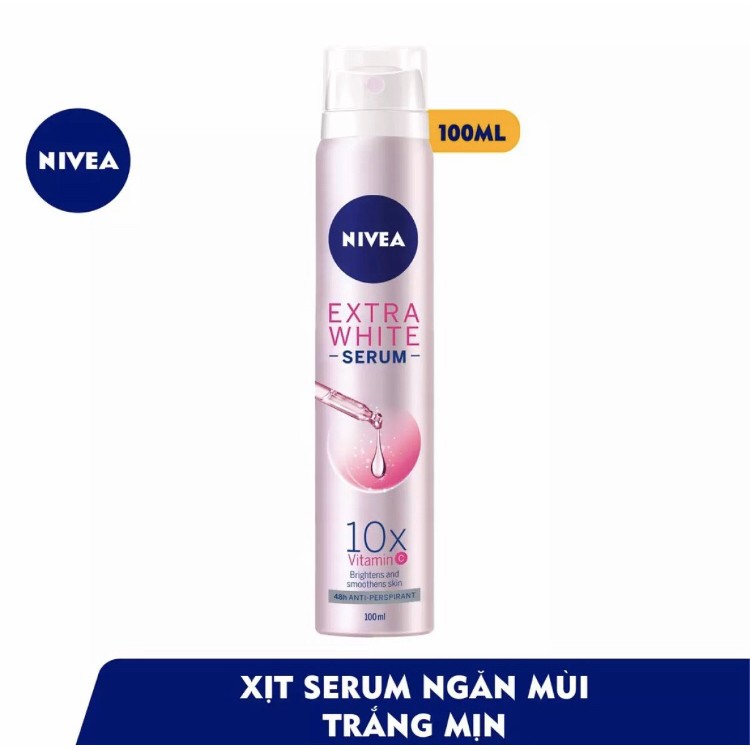 xịt khử mùi  trắng da  Nivea nữ 150ml đủ mùi hàng công ty  làm trắng khử mùi giữ hương lâu  không vàng áo