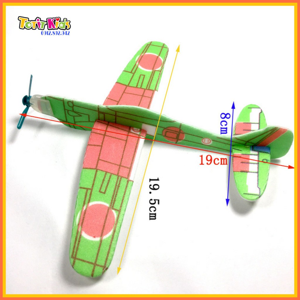 Máy bay đồ chơi, bằng xốp, đồ chơi DIY