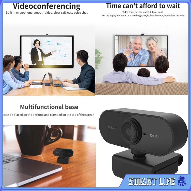 Webcam Hd 1080p Tự Động Lấy Nét Tích Hợp Micro Cho Máy Tính Mới | WebRaoVat - webraovat.net.vn