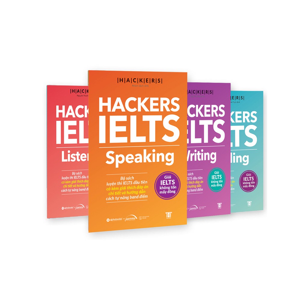 [Mã BMBAU50 giảm 50K đơn 150K] Sách - Combo Hackers IELTS (4 cuốn)