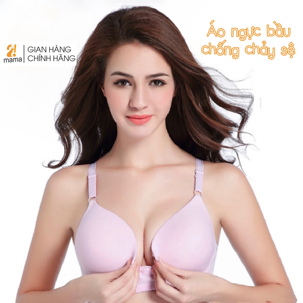 Áo Lót Bầu Sau Sinh Nâng Ngực Chống Chảy Sệ Cúc Bấm Giữa 2Mama V07