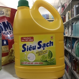 Nước rửa chén siêu sạch hương chanh can 3.6kg