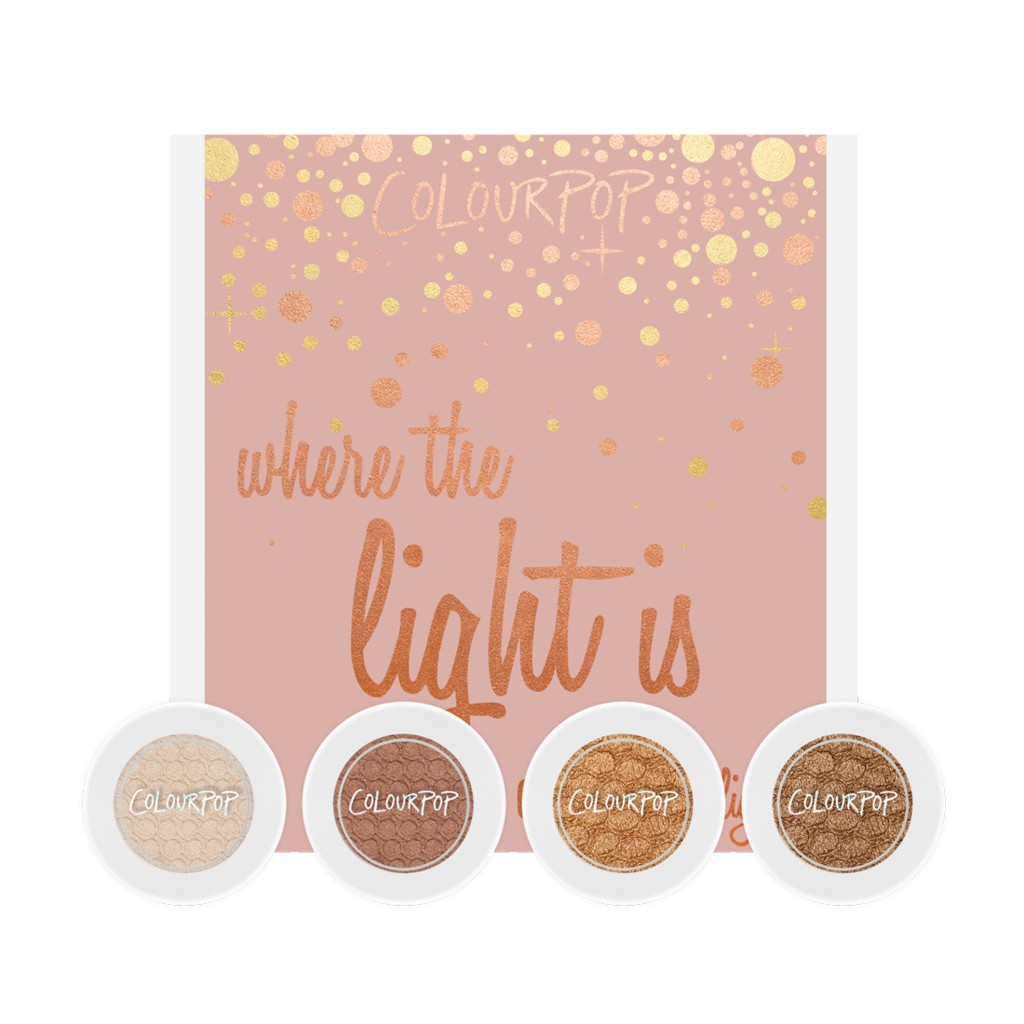 Set 4 màu phấn mắt Colourpop Where the light is