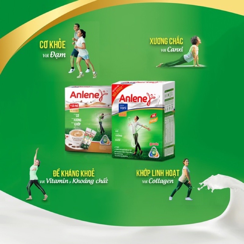 Sữa bột Anlene Gold hương vani 1200g (trên 40 tuổi)