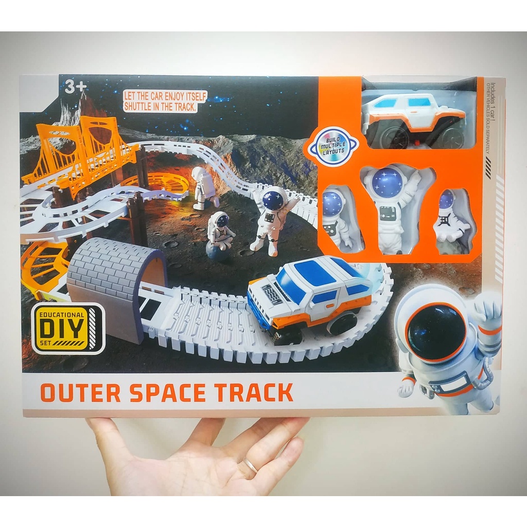 Bộ đồ chơi lắp ráp đường ray phi hành gia thám hiểm không gian vũ trụ quà tặng cho bé trai