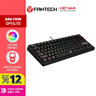 Bàn Phím Cơ Gaming TKL Có Dây Fantech MK872 OPTILITE Outemu Optical Black Switch LED RGB Full Anti Ghosting