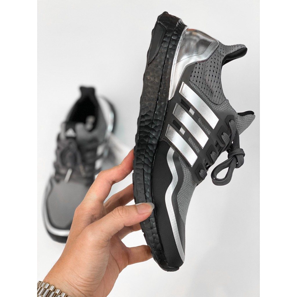 Giày Ultra Boost Metallic Silver nam mới bền êm nhẹ cao cấp
