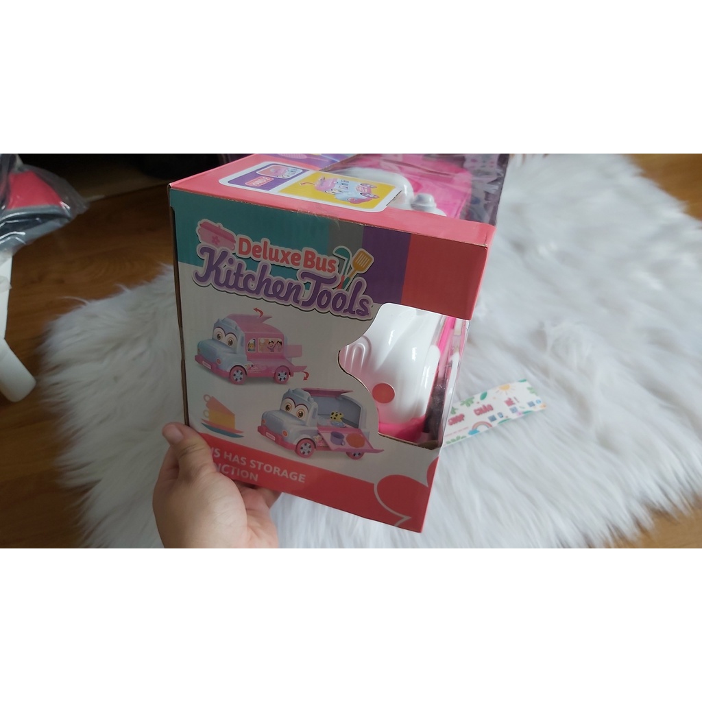 Đồ chơi HỘP XE BUS BẾP GAS ĐÔI Deluxe Bus Kitchen Tools
