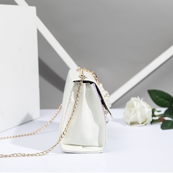 Túi Đeo Chéo, Túi Đeo Chéo T23 T32 Da Bóng Trắng