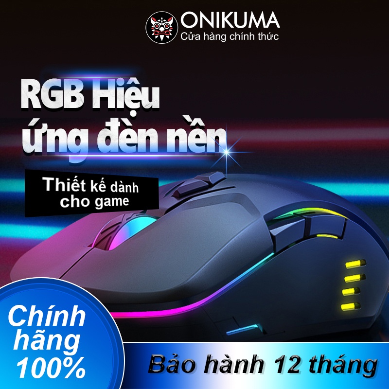 ONIKUMA CW902 Chuột Chơi Game Có Dây Chuột Quang RGB Với Ánh Sáng Đầy Màu Sắc cho máy tính xách tay/PC