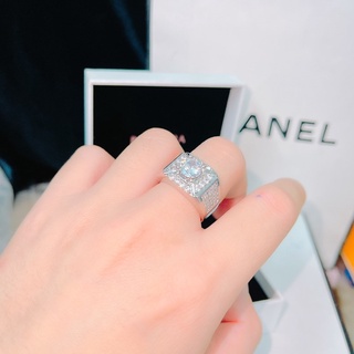 Nhẩn nam full đá hột 7li mạ bạch kim Nicholas159