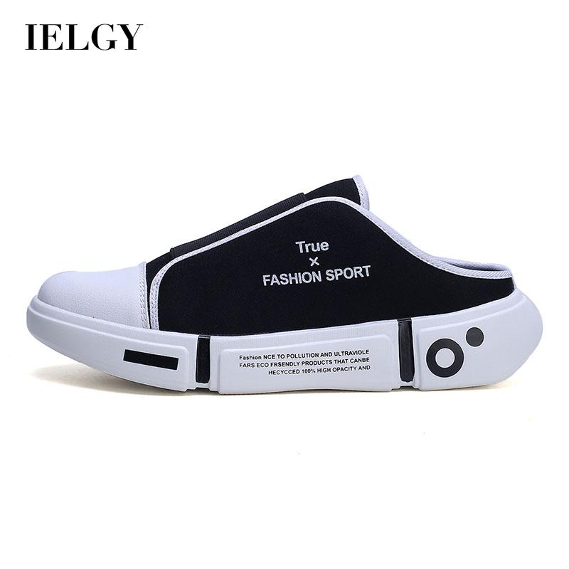 Dép IELGY bít mũi bằng canvas thời trang dành cho nam