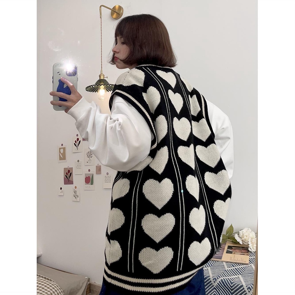 Áo Không Tay Cổ Chữ V Dáng Rộng Thiết Kế Mới Thời Trang Dành Cho Nữ