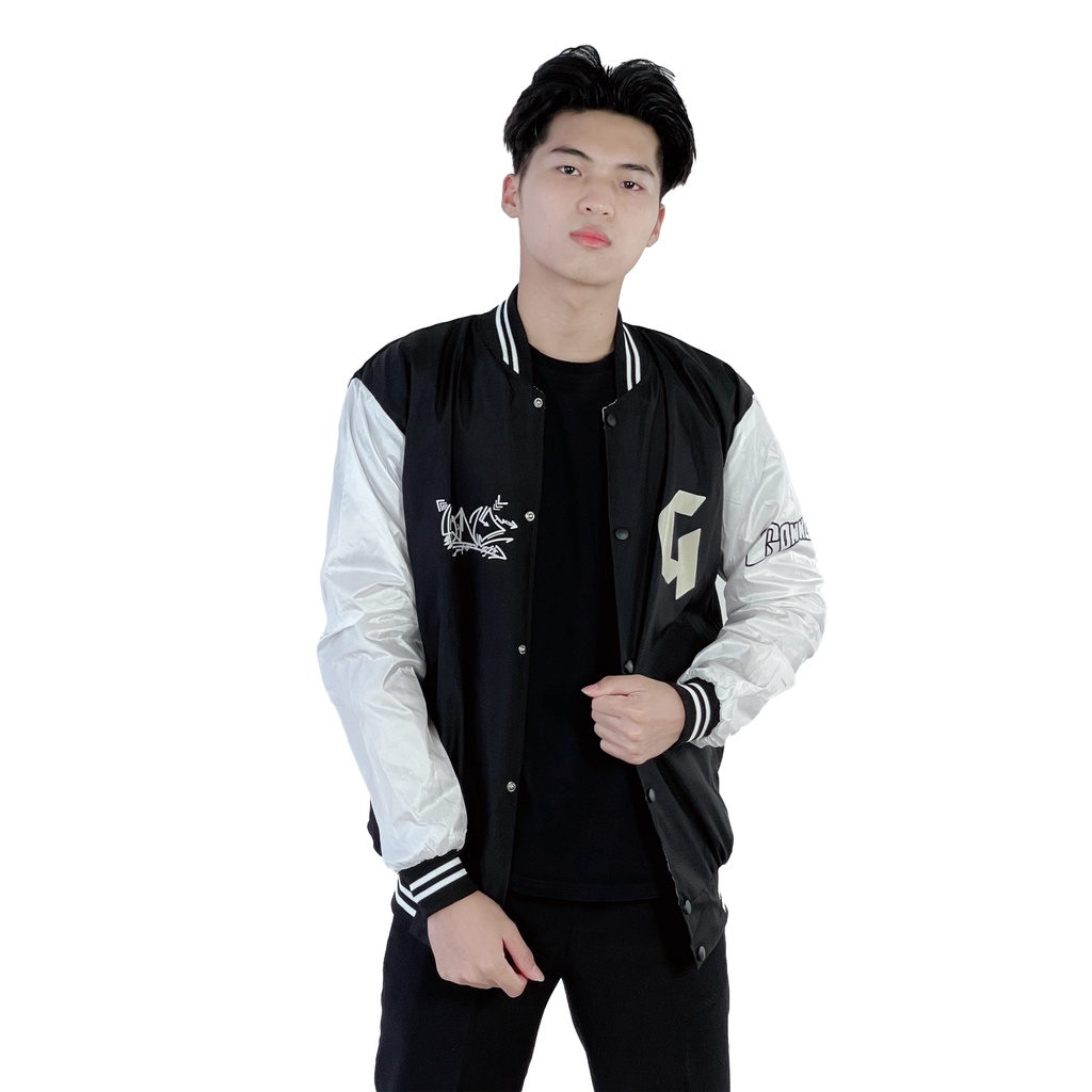 Áo khoác dù bomber nam nữ form rộng 4YOUNG BBLV08