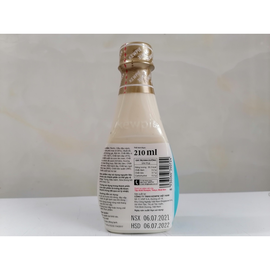 [Chai 210ml] XỐT PHÔ MAI [VN] KEWPIE Dressing Caesar