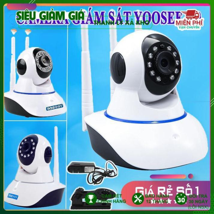 [Đơn 50K FreeShip] CAMERA YOOSEE 1.0 | QUAY 360 ĐỘ - HỖ TRỢ THẺ NHỚ LÊN ĐẾN 128GB | BẢO HÀNH 1 ĐỔI 1 60000