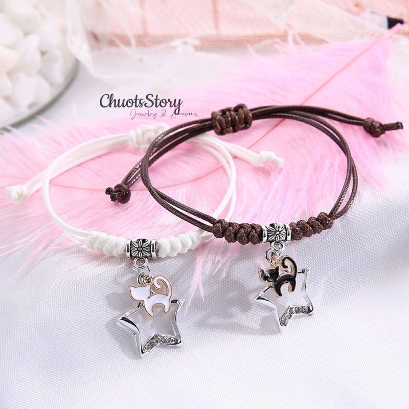 Vòng tay đôi nam nữ nhiều mẫu cho cặp đôi, lắc tay thời trang unisex cá tính - ChuotsStory