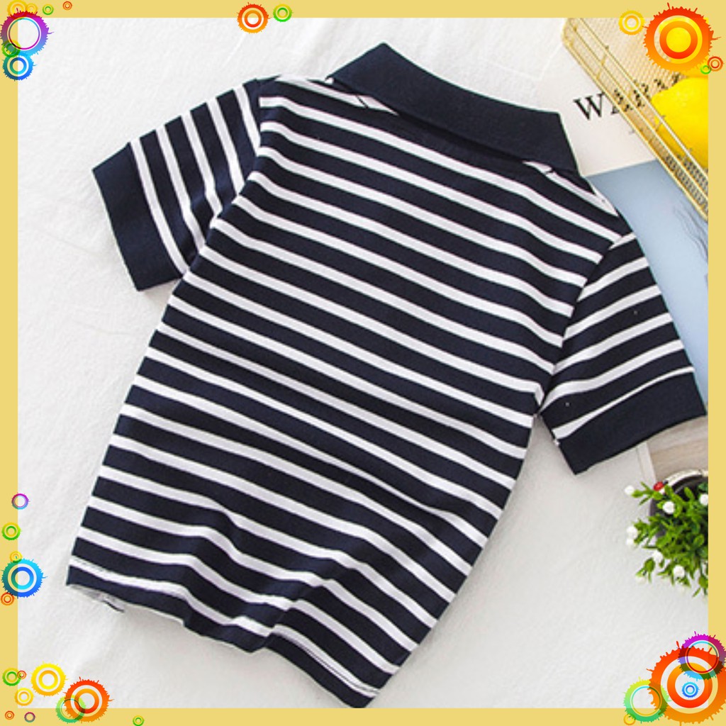 Áo Polo WellKids cotton hàng xuất Âu Mỹ cho bé trai