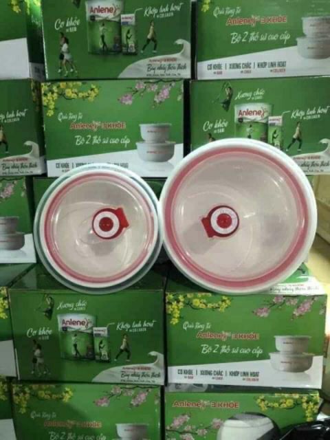 Xả kho đi nhanh 50 Bộ 2 bát sứ có nắp hút chân không 40k/bộ