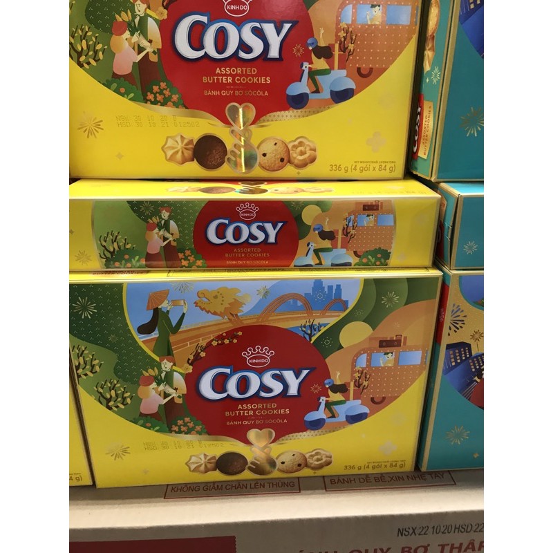Bánh quy bơ cosy hộp giấy kinh đô 336g kèm túi xách_ HÀNG TẾT | BigBuy360 - bigbuy360.vn